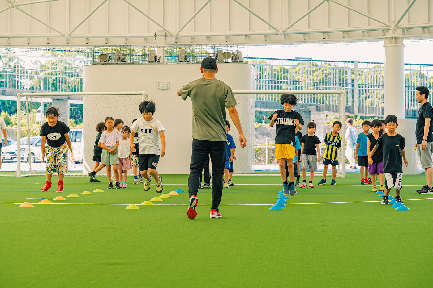 91 Academy かけっこスクールのレッスン風景