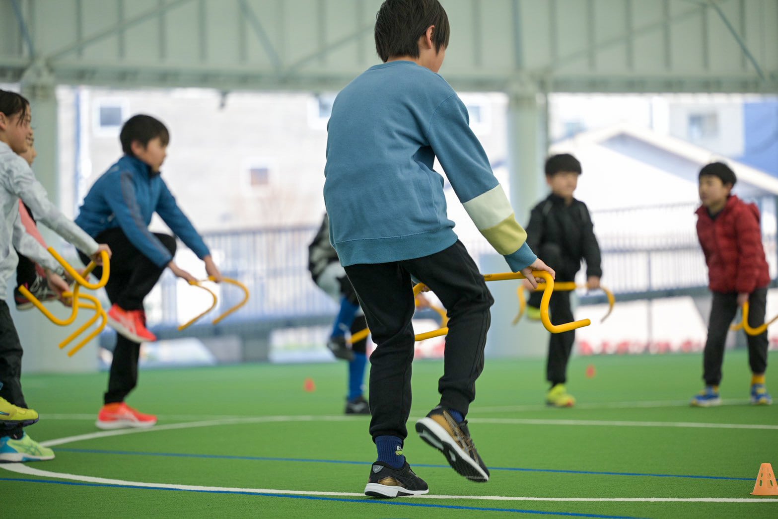 91 Academy かけっこスクールのレッスン風景