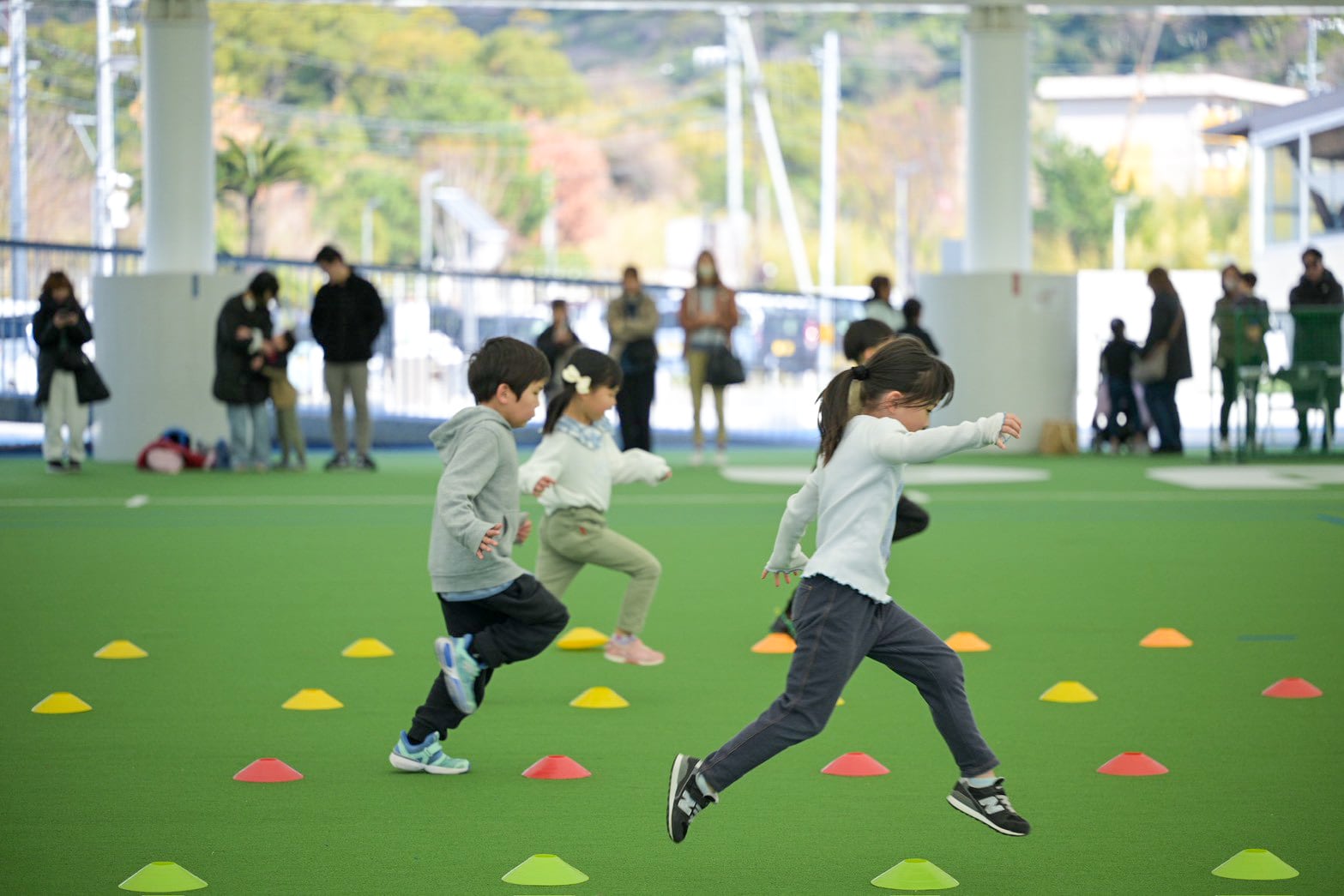 91 Academy かけっこスクールのレッスン風景